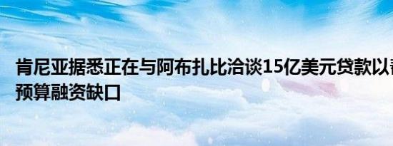 肯尼亚据悉正在与阿布扎比洽谈15亿美元贷款以帮助弥补其预算融资缺口