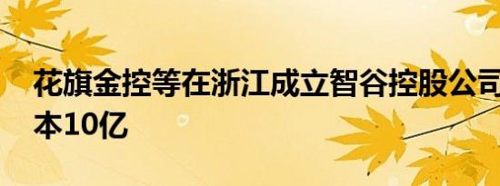 花旗金控等在浙江成立智谷控股公司 注册资本10亿