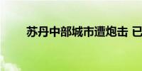 苏丹中部城市遭炮击 已致18人伤亡