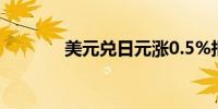 美元兑日元涨0.5%报149.88