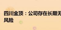 四川金顶：公司存在长期无法进行现金分红的风险