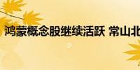 鸿蒙概念股继续活跃 常山北明再度触及涨停