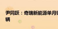 尹同跃：奇瑞新能源单月销量年底要过10万辆