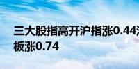 三大股指高开沪指涨0.44深成指涨0.81创业板涨0.74