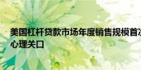 美国杠杆贷款市场年度销售规模首次突破1万亿美元整数位心理关口