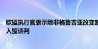 欧盟执行官表示除非格鲁吉亚改变路线否则无法与该国开始入盟谈判