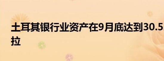 土耳其银行业资产在9月底达到30.52万亿里拉