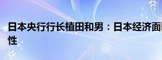日本央行行长植田和男：日本经济面临不确定性