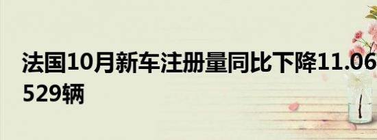 法国10月新车注册量同比下降11.06%至135529辆