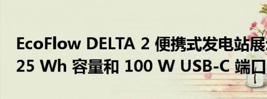 EcoFlow DELTA 2 便携式发电站展示了 1,025 Wh 容量和 100 W USB-C 端口